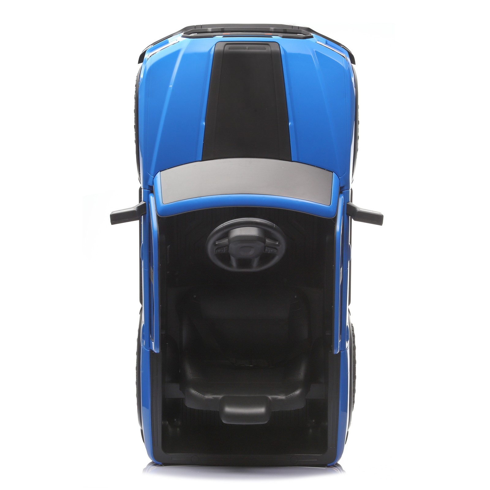 12V Kids Ride-On Car Remote Control, 4-Wheel Shock Absorption 3-6 Years Blue