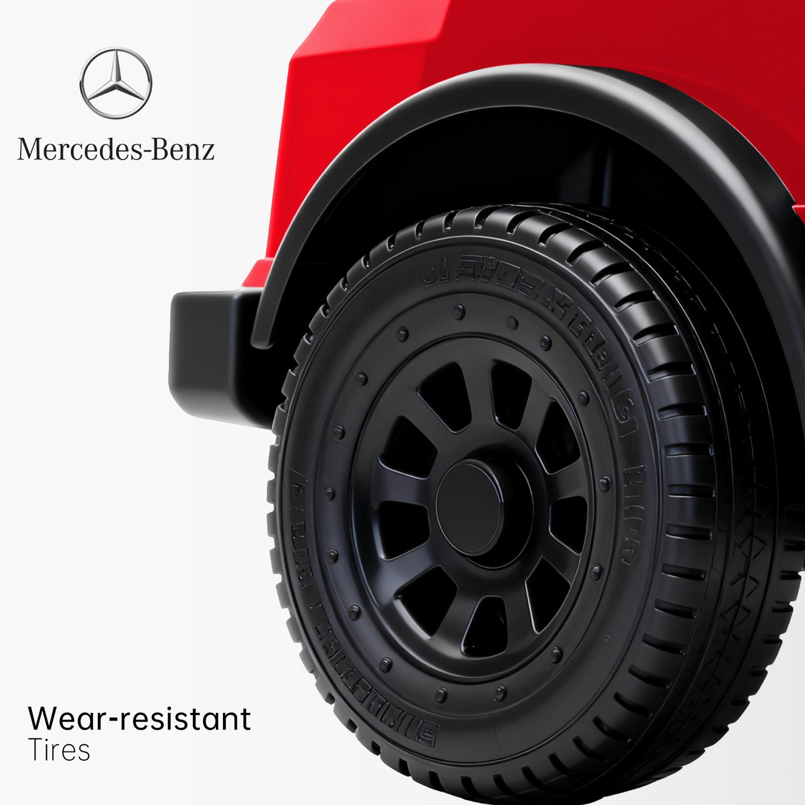 Red Mercedes Licensed 12V Ride on Toy Electric Car Age for 1-4 w/ Parent Remote