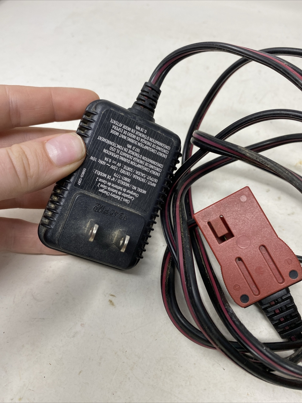 Fisher Price Power Wheels Class 2 Battery Charger 6V 00803-1295