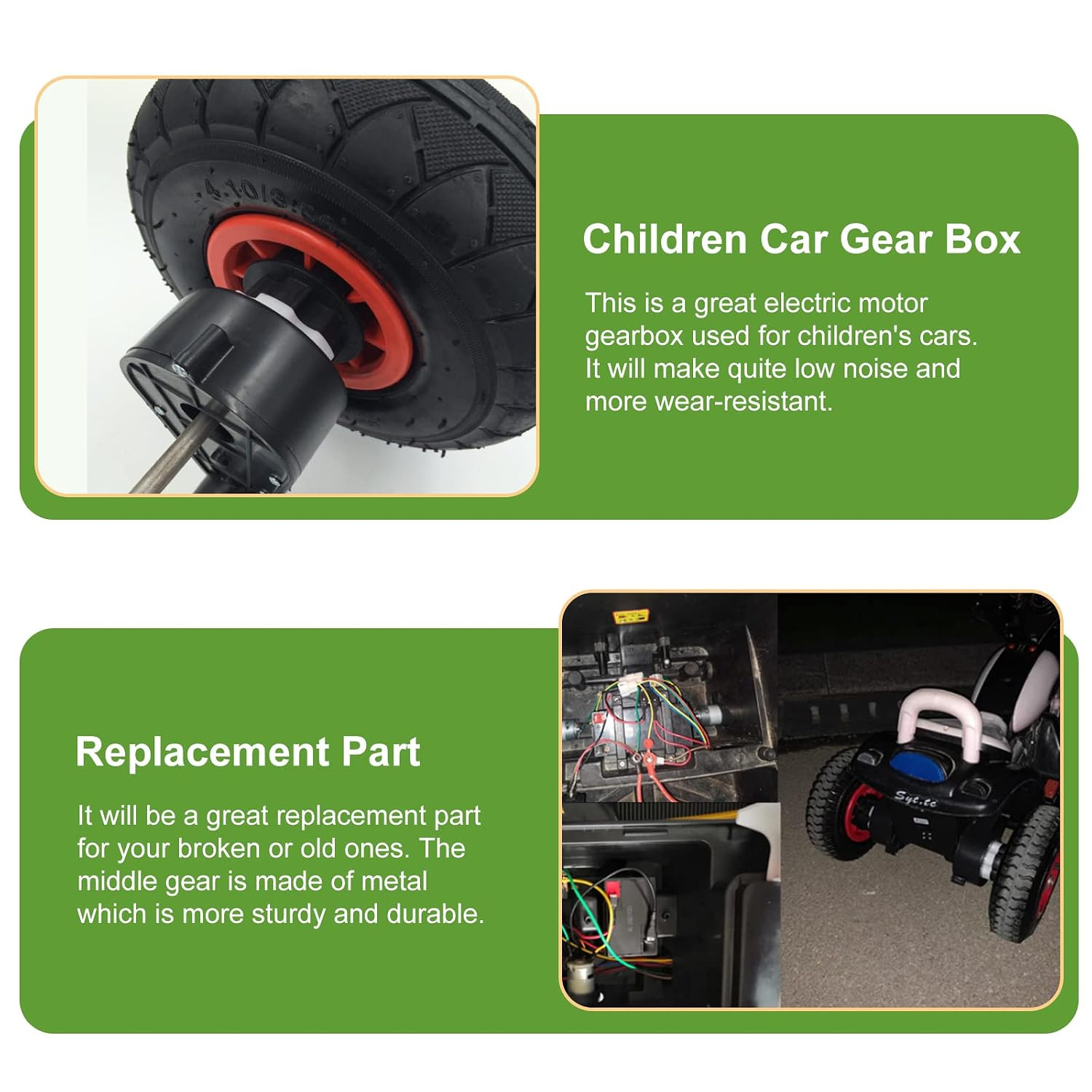 RS390 12000-20000RPM Electric Motor Drive Engine Ride for Kids 6V/12V Ride