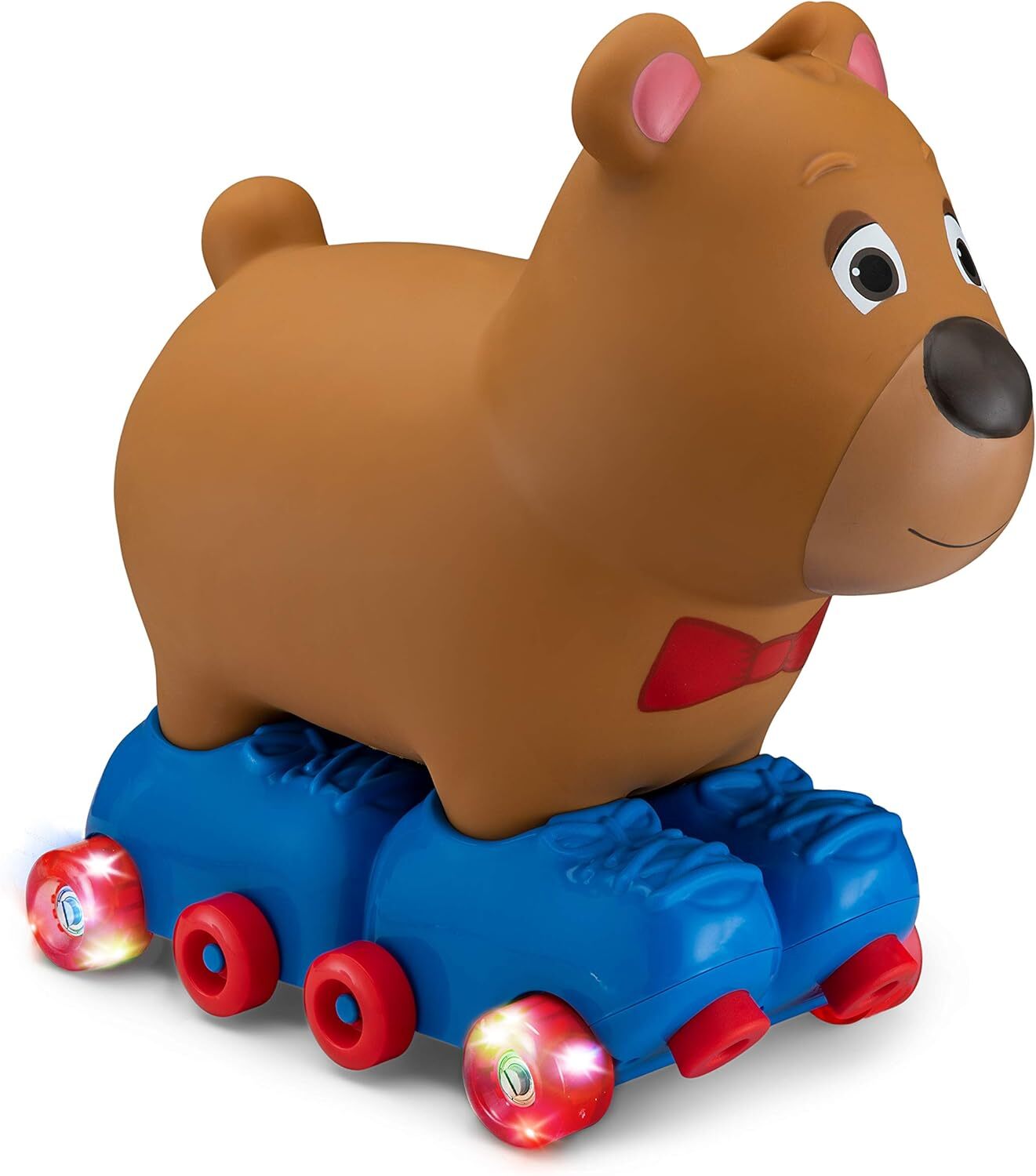 Silly Skaters Bear Toddler Foot to Floor Ride on Toy, Kids 1-3 Years Old, Soft a