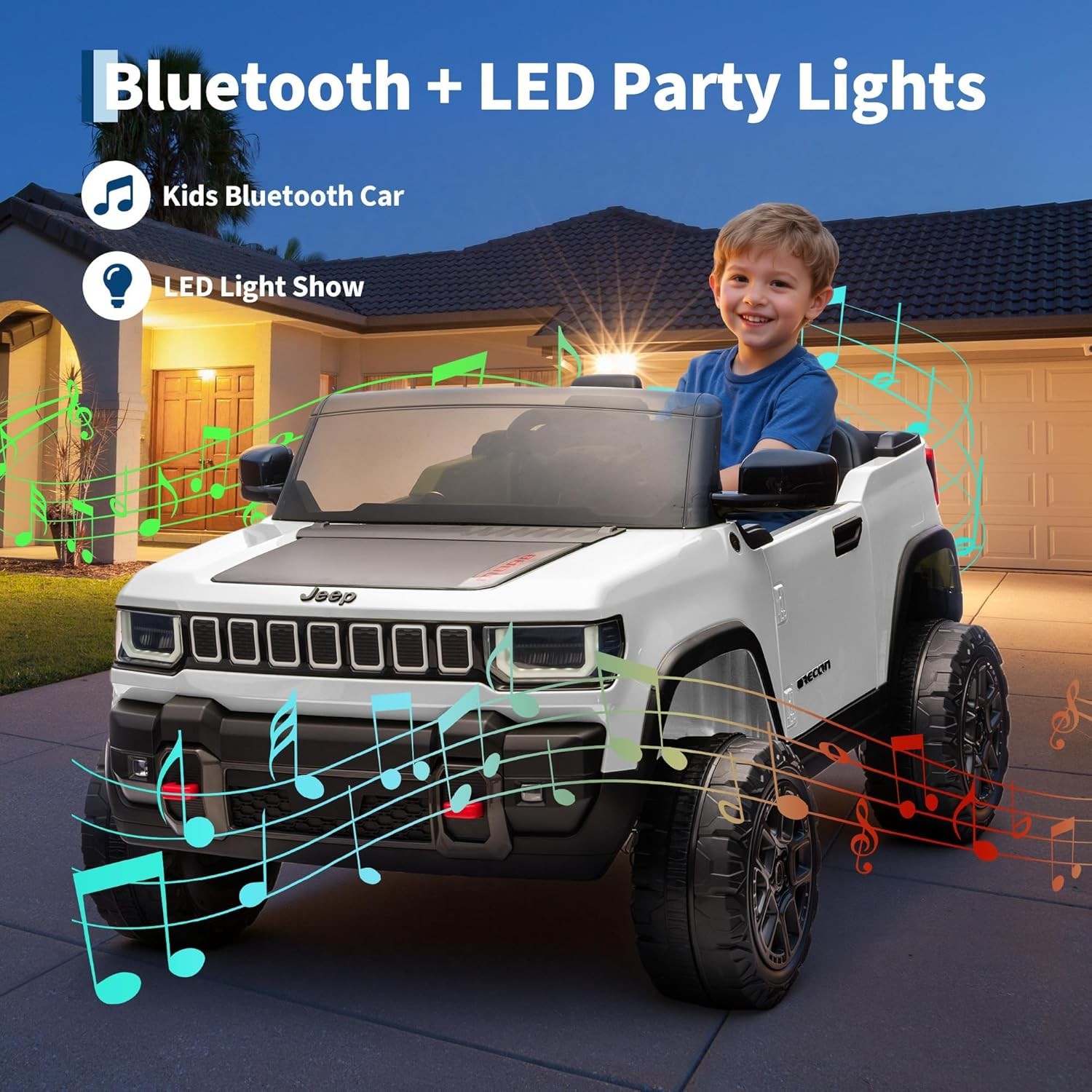 Electric Truck for Kids, 2-Seater Children Ride-on Car, Electric Vehicle for Kid