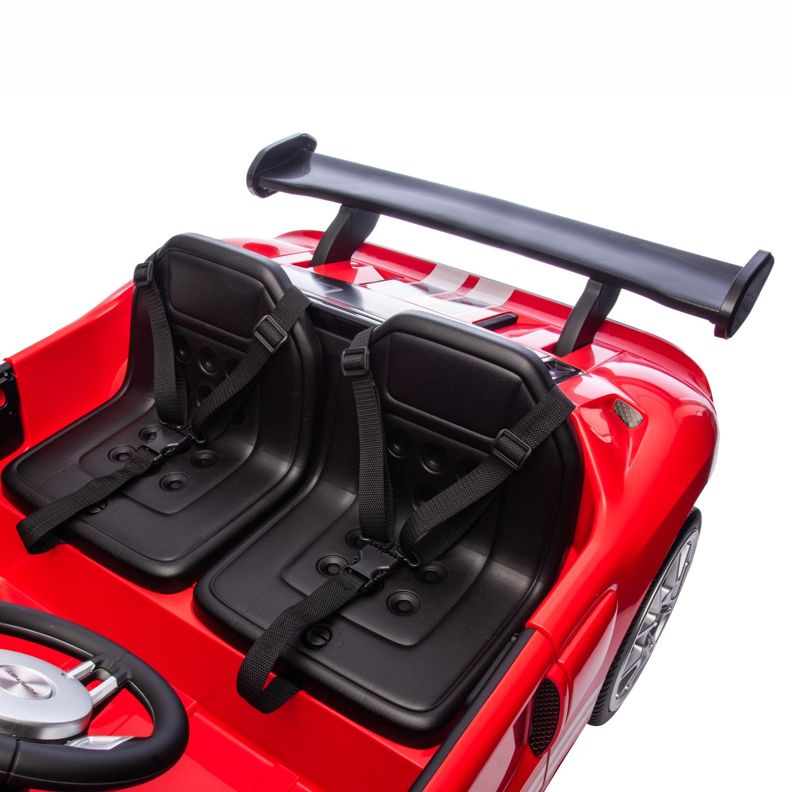 Hyper 12V Ford GT Convertible, Battery Powered Ride on Toy for Kids Ages 3+, Red