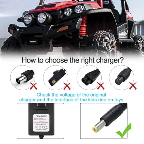 12V Kids Charger for Ride On Car, 12V Various Electric Ride-on Toys Car