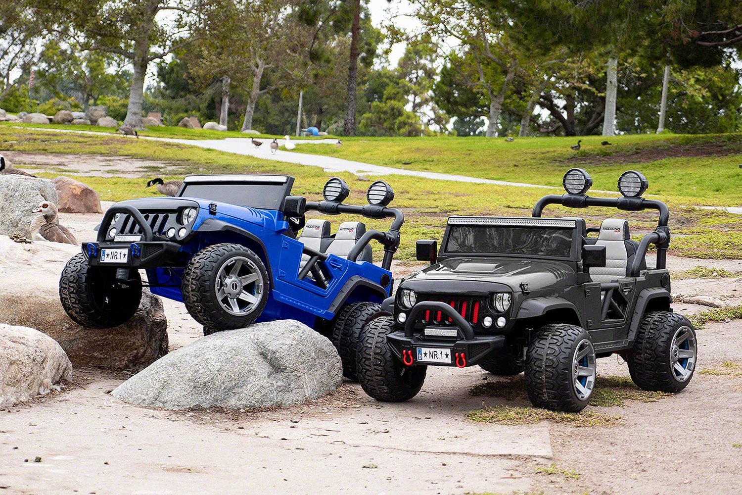 24V TWO SEATER KIDS RIDE ON TRUCK CAR JEEP 2 POWERFUL MOTORS,RUBBER TIRES,MP3+RC