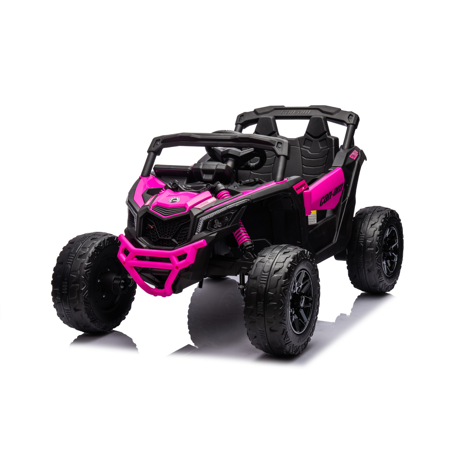 24V Can Am Maverick Kids Ride On UTV Electric Car 4×4 Toy Pink Remote Control