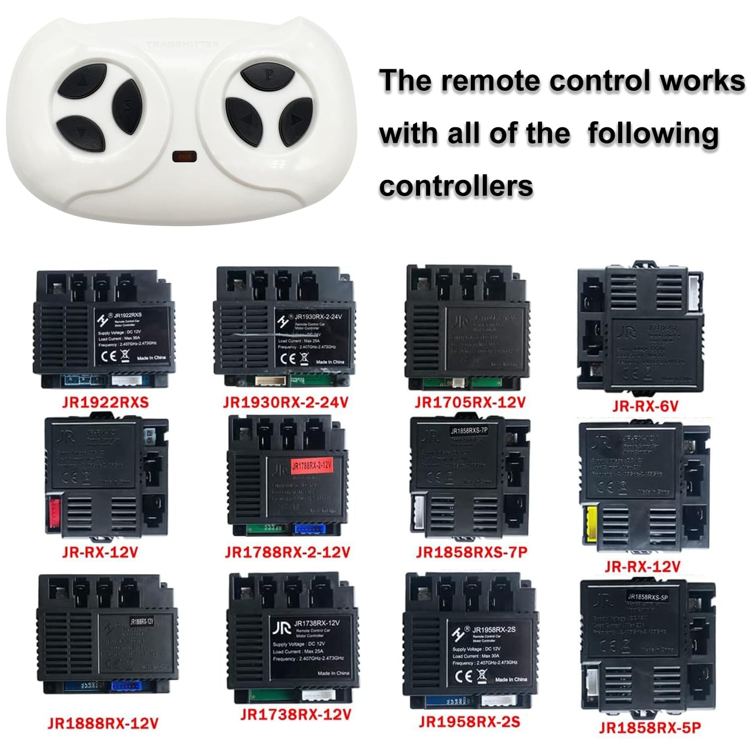 2.4G Bluetooth Remote Control Remote for Ride On Car Controller Transmitter A…