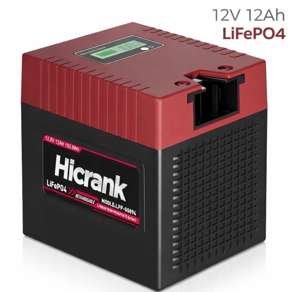 12V 12Ah LiFePO4 Lithium Battery for Power Wheels Ride On Toy with Led display