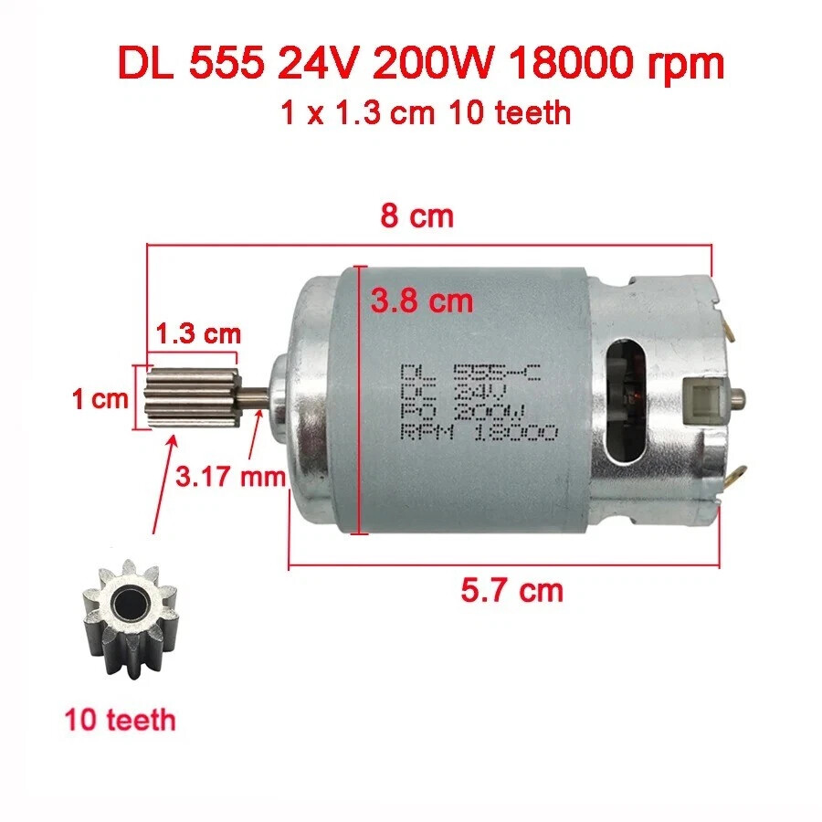 555 24V Motors For Children Electric Car Toy DL 555-C 24V High Speed High Power