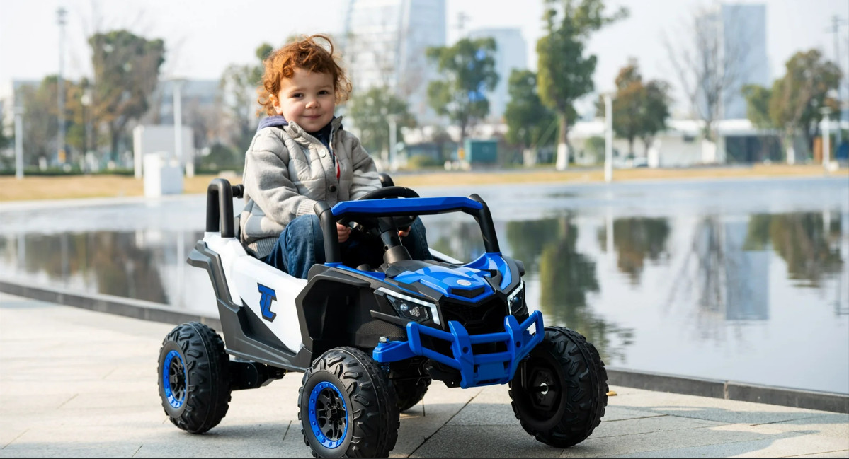 Kids 12V UTV Ride-On Toy Car Remote Controlled LED Lights Sounds 1 Seater Age 3-