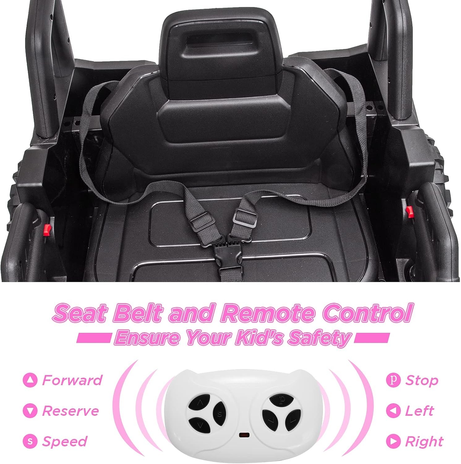 12V Kids Car Power Wheels Ride on Truck Vehicle w/Remote Control LED Light Music