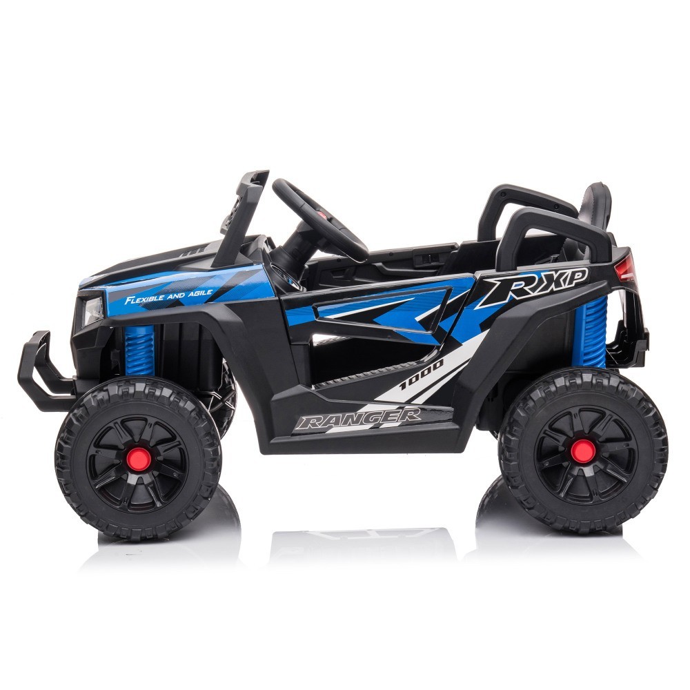 12V kids Ride On Mini UTV Electric Car Front LED Lights & Horn For Children