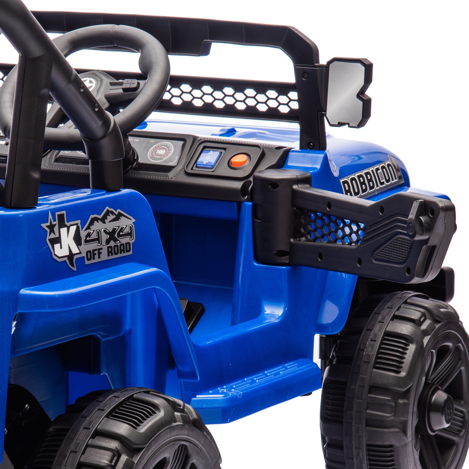 12V Kids Ride On Electric Truck Car Early education function kids aged 1-4 Blue