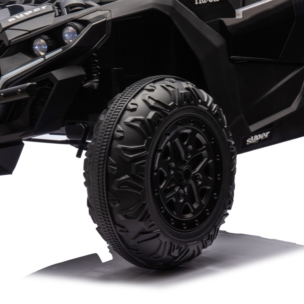24V Two-Seater Kids Ride On UTV Car W/ Remote 4-Wheel Suspension Music Bluetooth