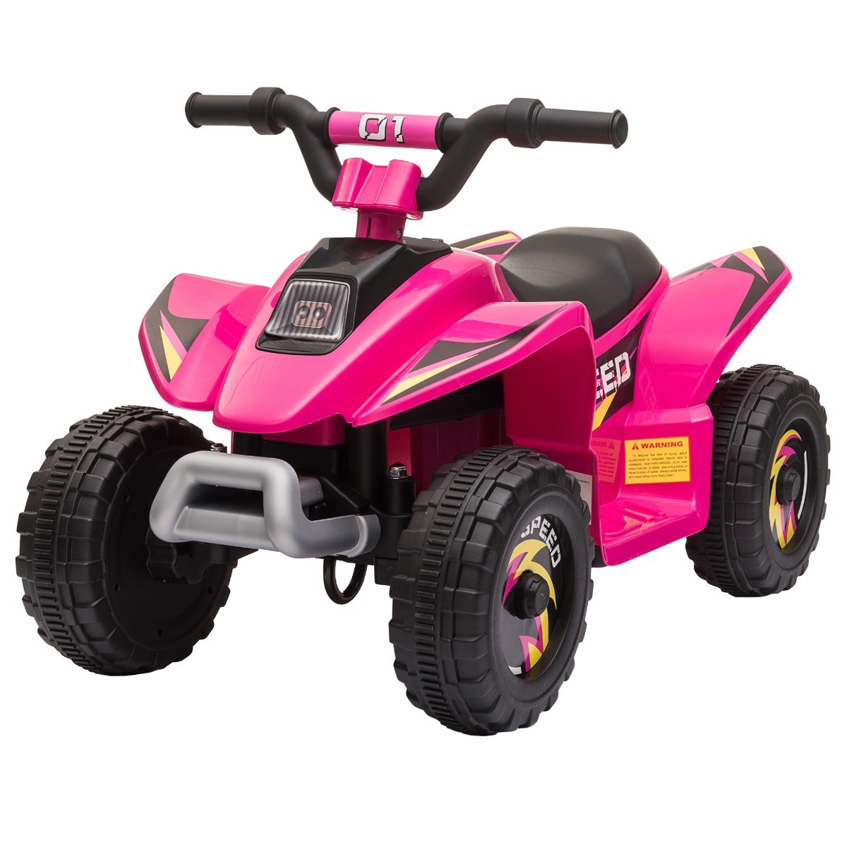 6V Kids Electric Ride on Car with Big Wheels 18-36 Months Old Pink