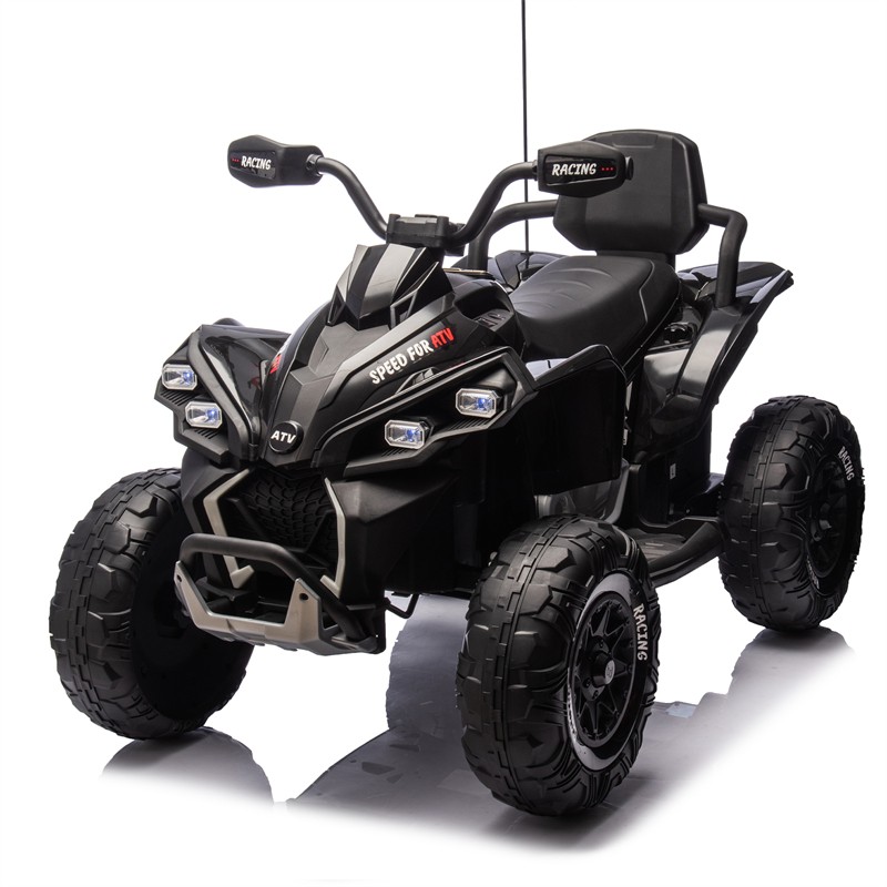 24V Kids Ride On Toy Electric ATV 4-wheel shock absorber 1.24-3.73MPH Aged 3-12