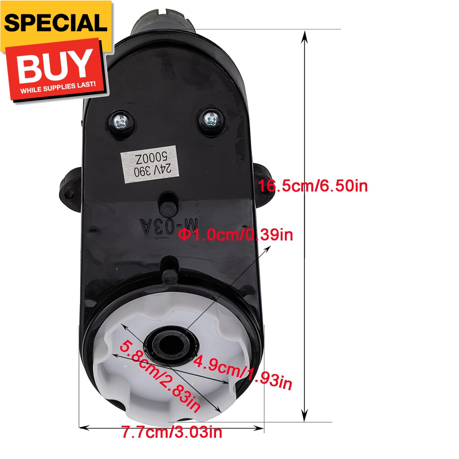 Steering Gearbox with Motor RS390 24 Volt 5000 Aperture 0.39in Motor Steering Mo