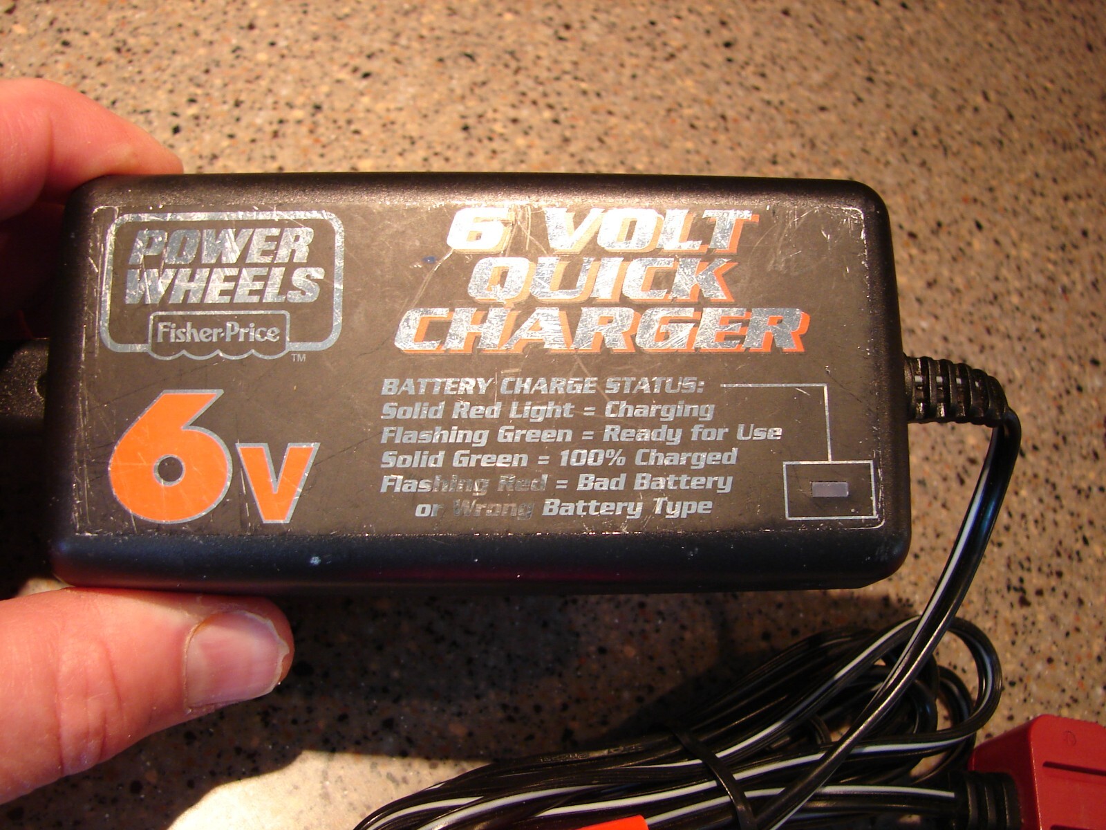 OEM Power Wheels FISHER PRICE 12 Volt Quick CHARGER Battery 00801-1484 12V 2.5A