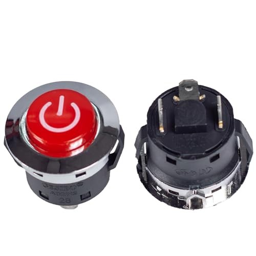 Red Round Power Button for Ride on car The Power Switch Button Start Switch
