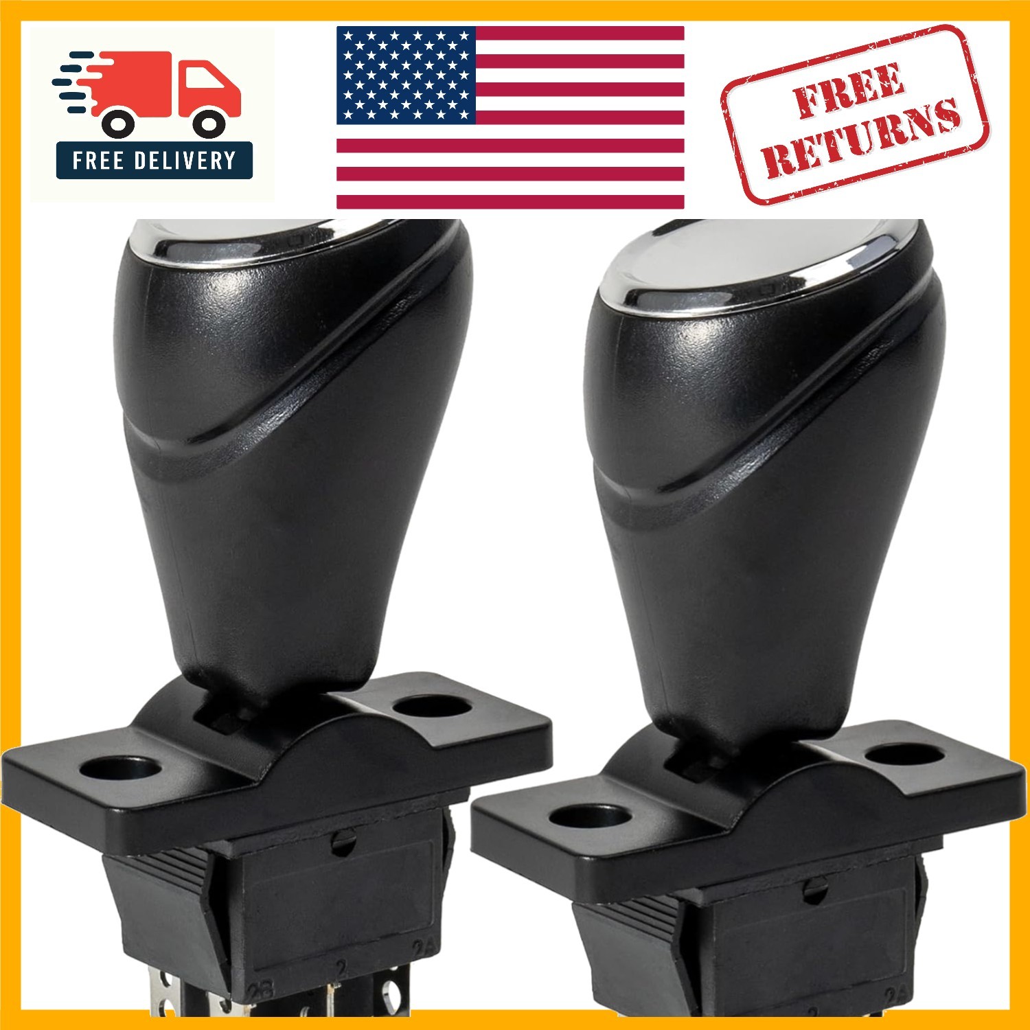 2Pcs Children’s Electric Bumper Car Joystick – 360° Rotating & Automatic Reset
