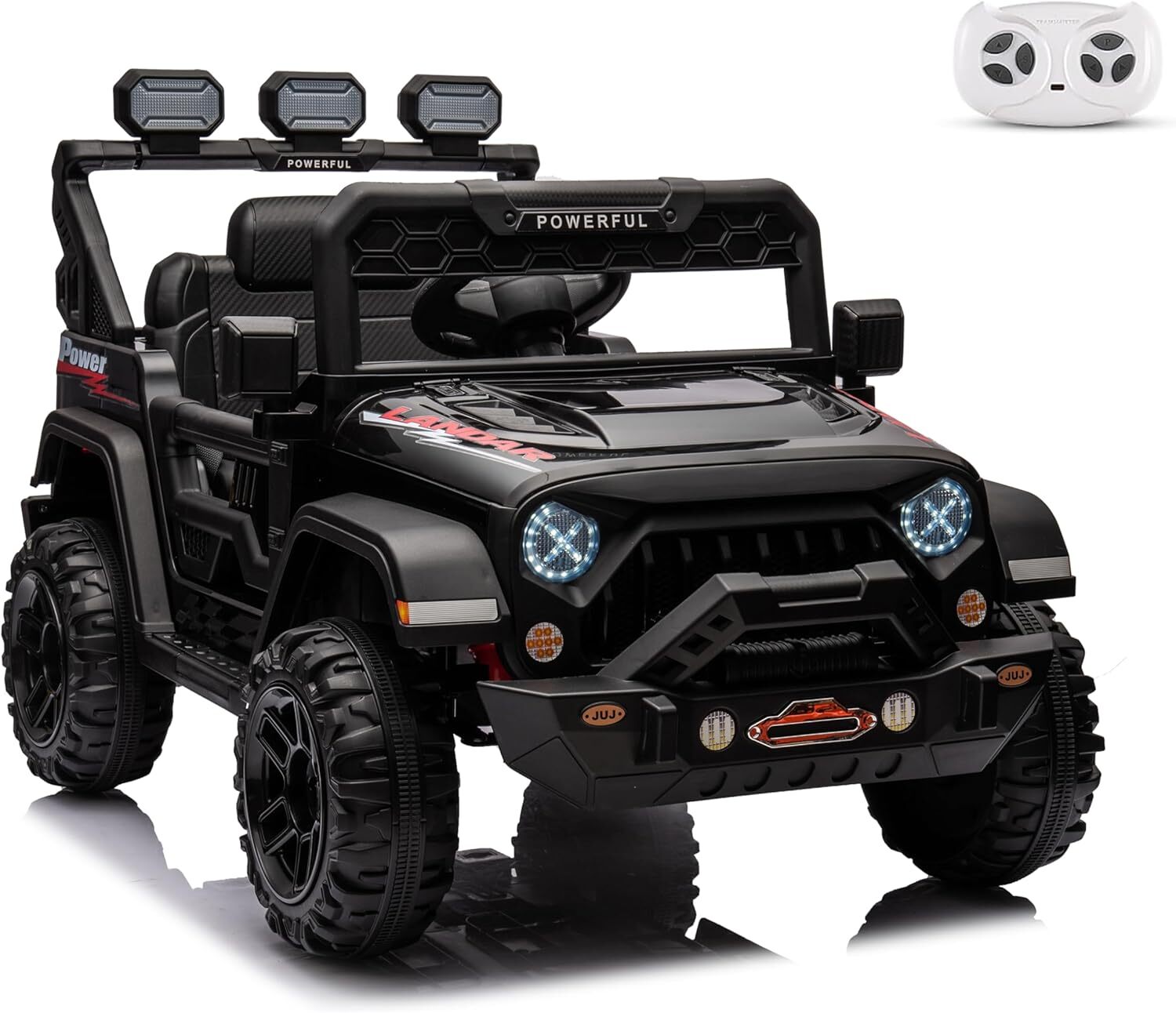 12V7Ah Electric Kids Car Power Wheels Dual Drive Ride-on Truck Vehicle W/Remote