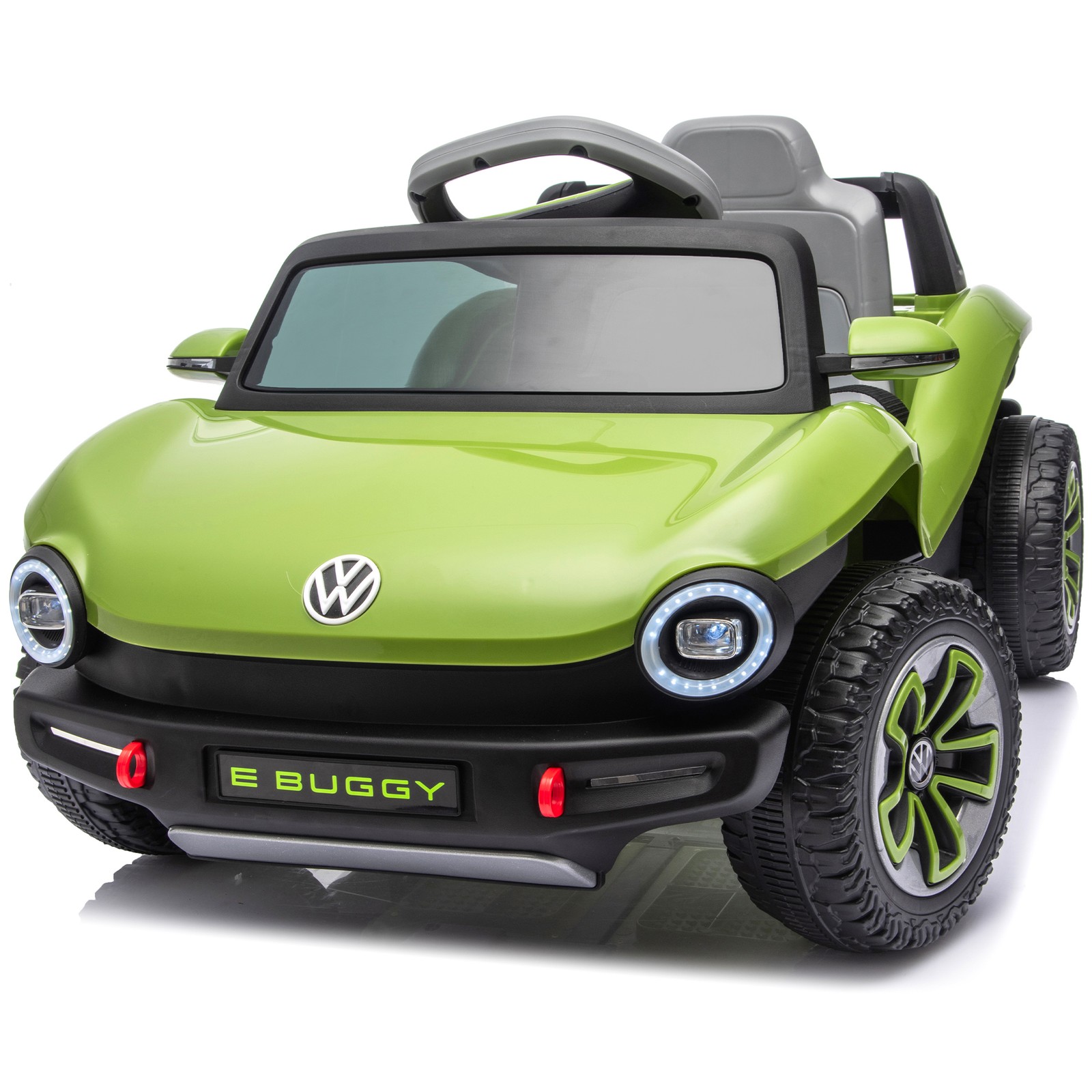 12V Licensed Volkswagen Beetle Kids Ride On Electric Car Speeds 1.5-2.5MPH Green