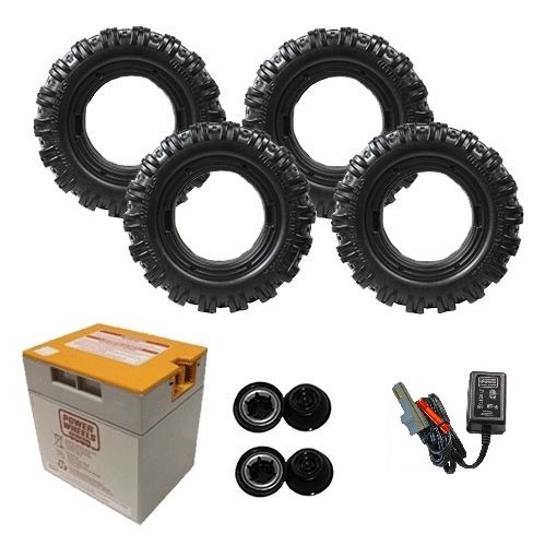 Power Wheels K7112 Green Jeep Hurricane Wheels, Battery And Charger Rebuild Kit