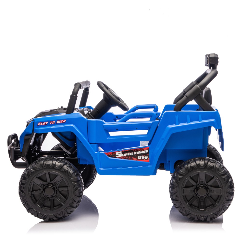 12V 2WD Kids Ride On UTV W/ 2.4G PC,Anti-Collision Bar,High Chassis,Anti-Slip