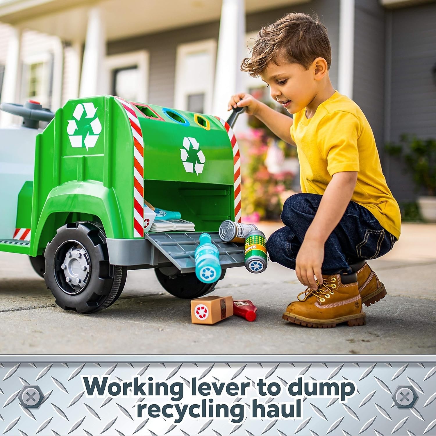 Toddler Ride On Recycling Truck, Ages 1.5-4