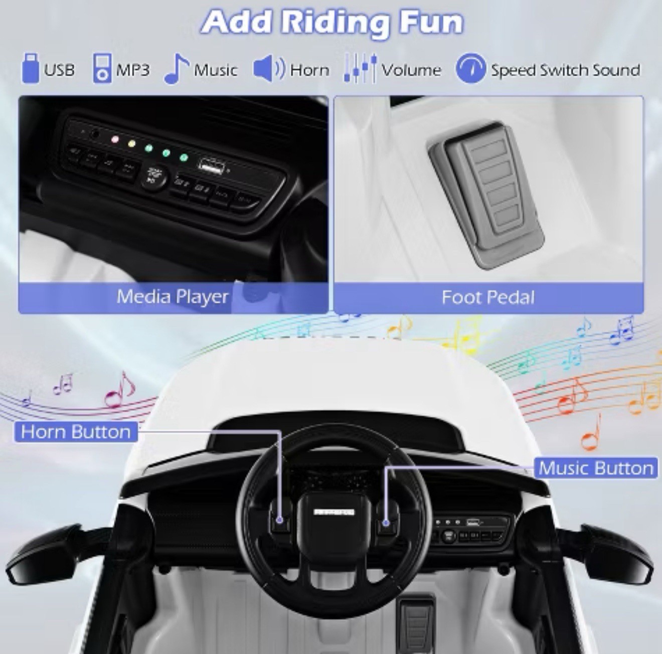 Kids 12V Ride On Car Licensed Land Rover Electric Vehicle w/ Remote Control