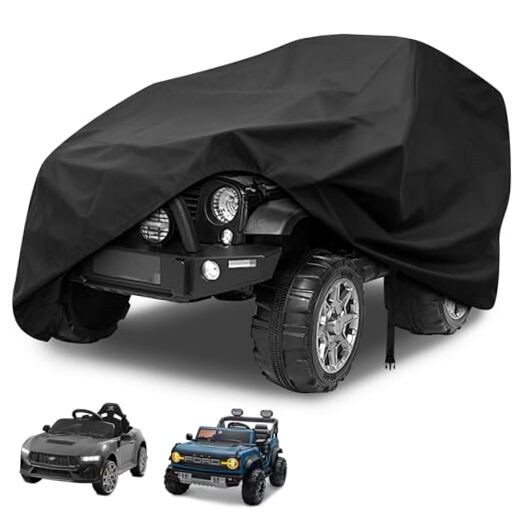 Kids Ride-On Toy Car Cover, Outdoor Wrapper Resistant 52″ x 28″ x 24″