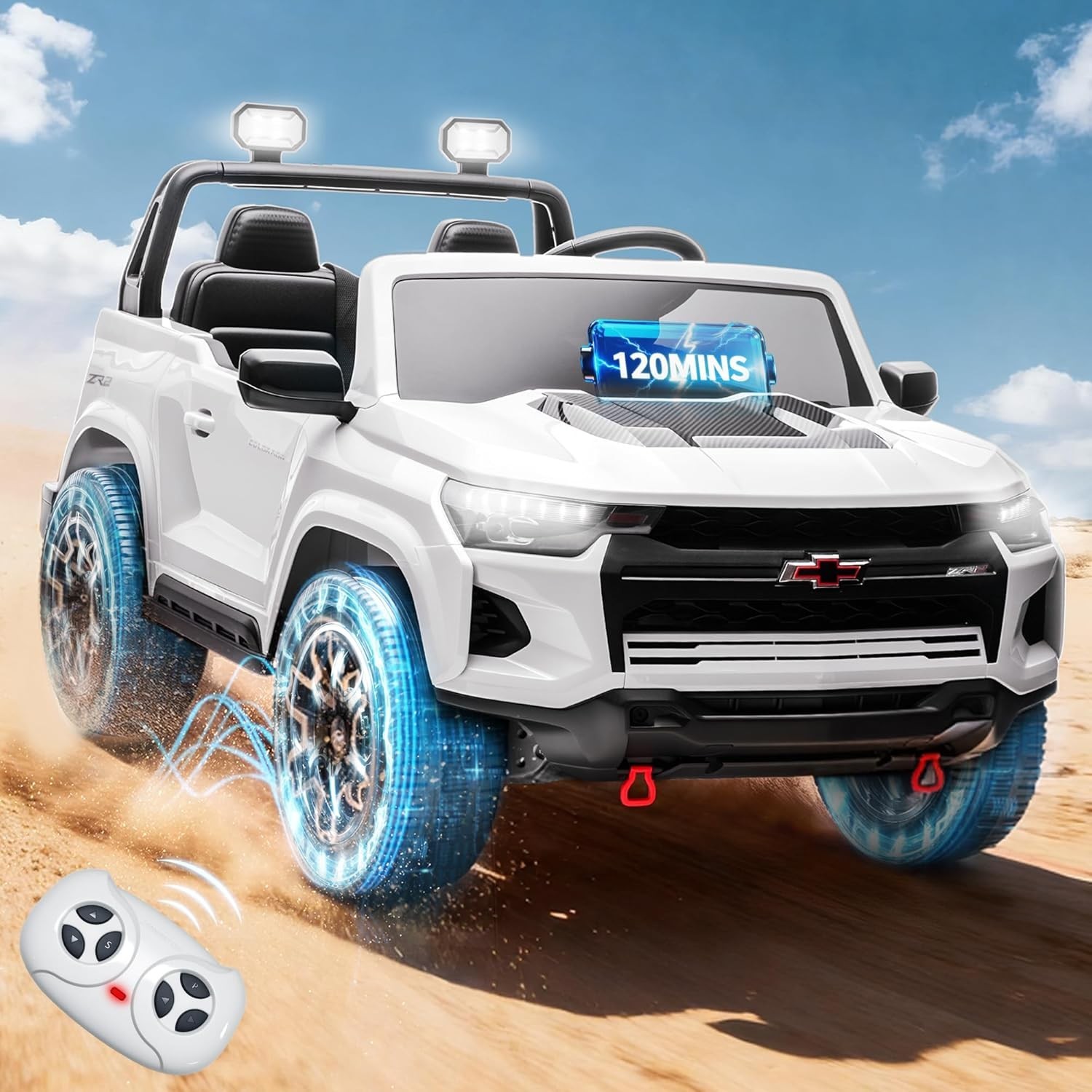 Licensed Chevrolet Colorado ZR2 24V 2-Seater Ride On Car for Kids Electric car