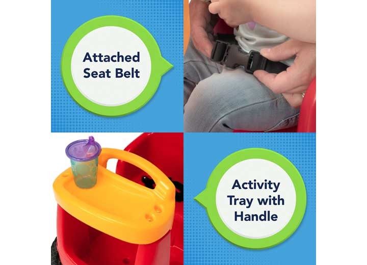 Simplay3 223020-01 Roll And Stroll Quiet Ride Push Car