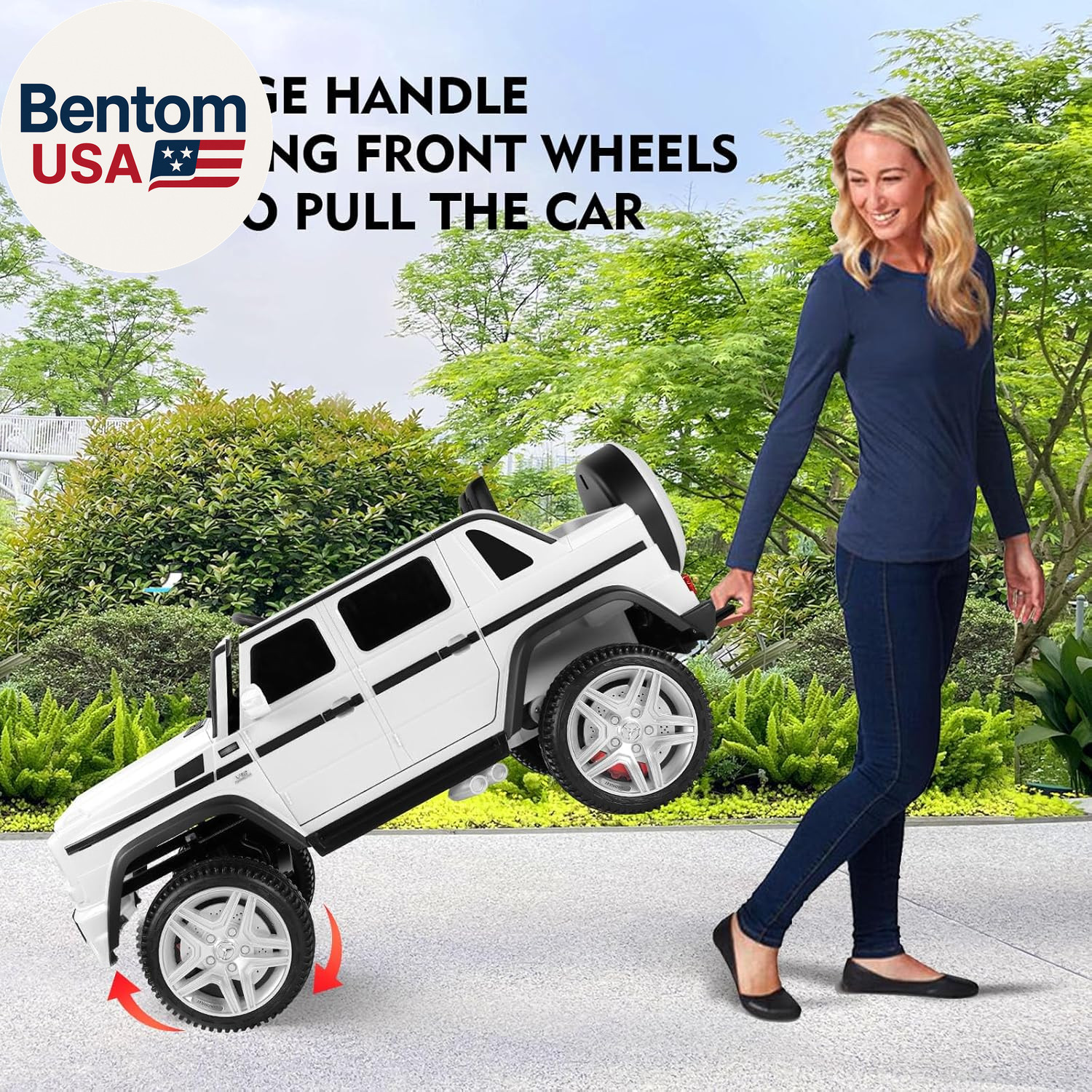 JOYLDIAS Kids Ride on Cars, Licensed Mercedes-Benz Maybach G650S, 12V7AH Battery