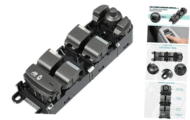 Front Left Window Switch for Land Rover Discovery Sport 2014-2015 LR085483