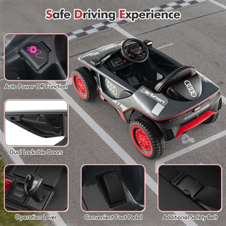 12V Kids Ride On Electric Racing Car Gift Kids w/2.4G Remote Control & 3 Speeds