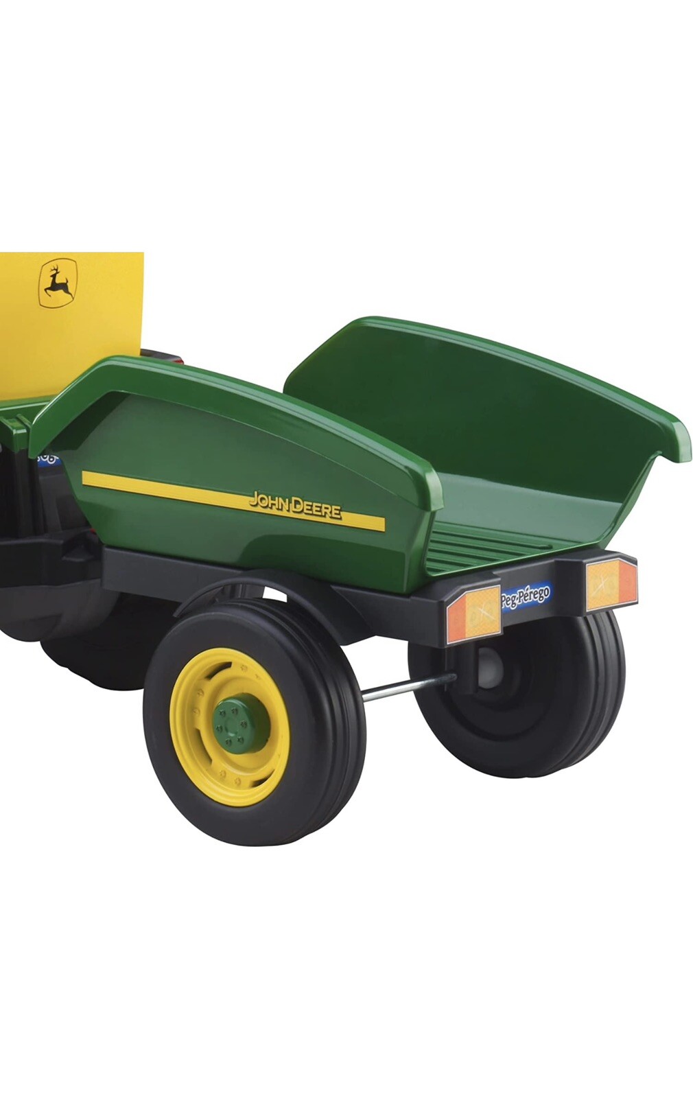 Peg-Perego John Deere Farm Tractor and Trailer w/ Adjustable Seat New Open Box
