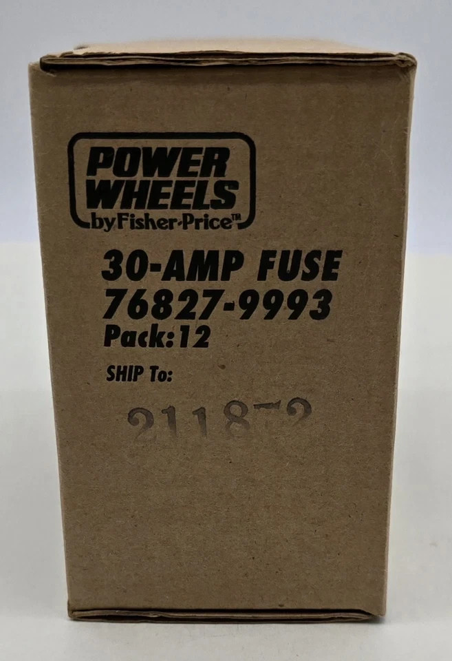 Power Wheels Fisher Price 30 Amp Fuse 76827-9993 12 Packs 4 Fuses