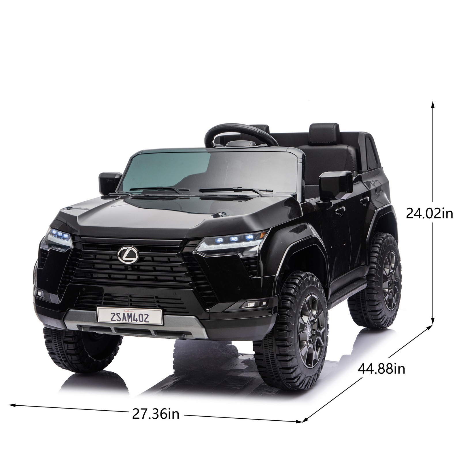Licensed Lexus GX550 24V 7Ah 2-Seater Kids Ride On SUV Car Music Parent Control
