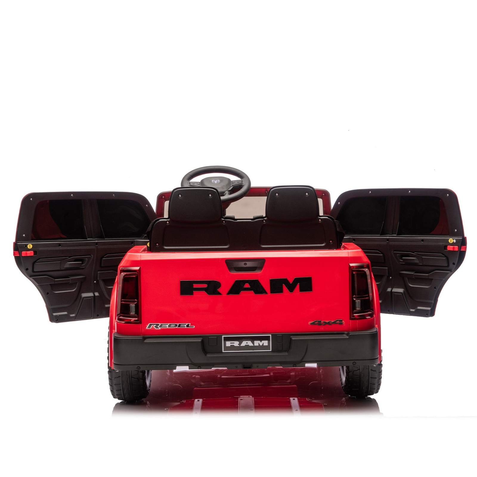 24V 160W Licensed Dodge RAM 2500 2-Seater Ride On Truck Car 4-Wheel Suspension