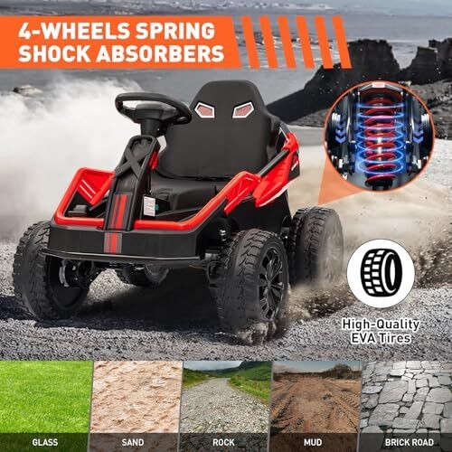 24V Kids Electric Ride on Toy UTV ATV Car Electric Car Toys Off-Road with Remote