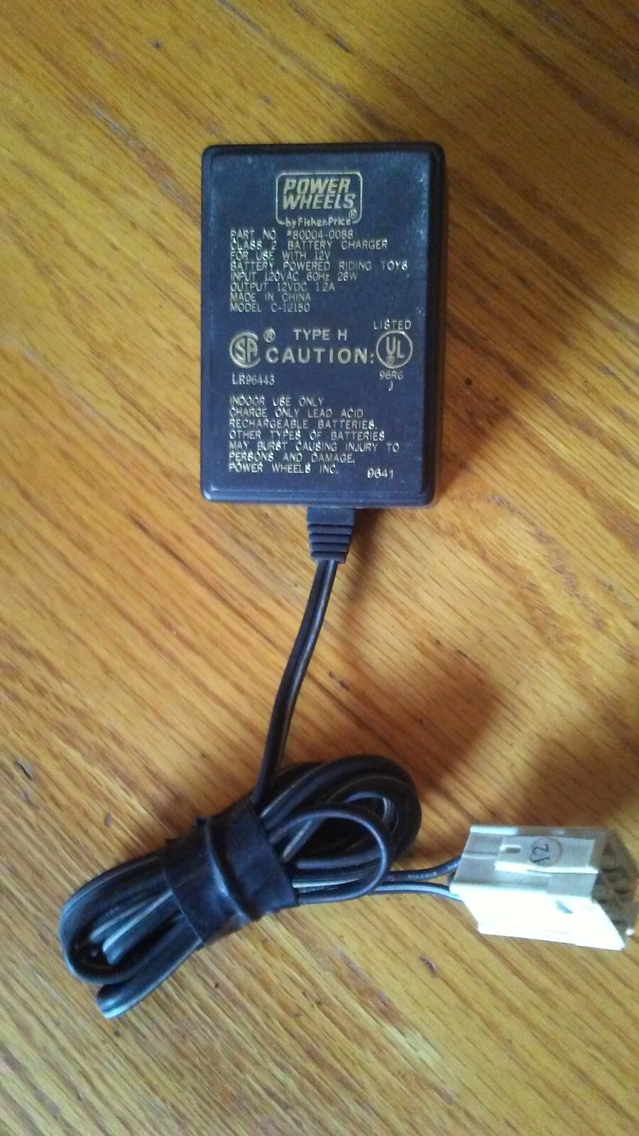 POWER WHEELS Fisher Price 12V 1.2A 28W Battery Charger 1×1