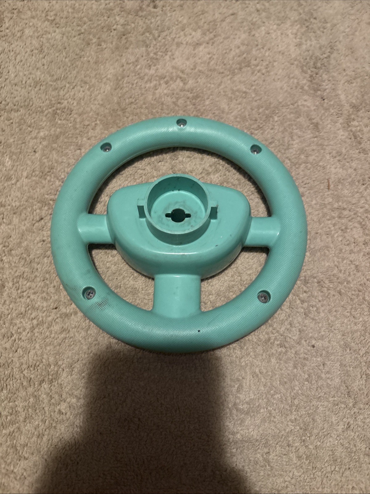 Barbie Girls Jeep Kids Ride On Car Teal Green Steering Wheel