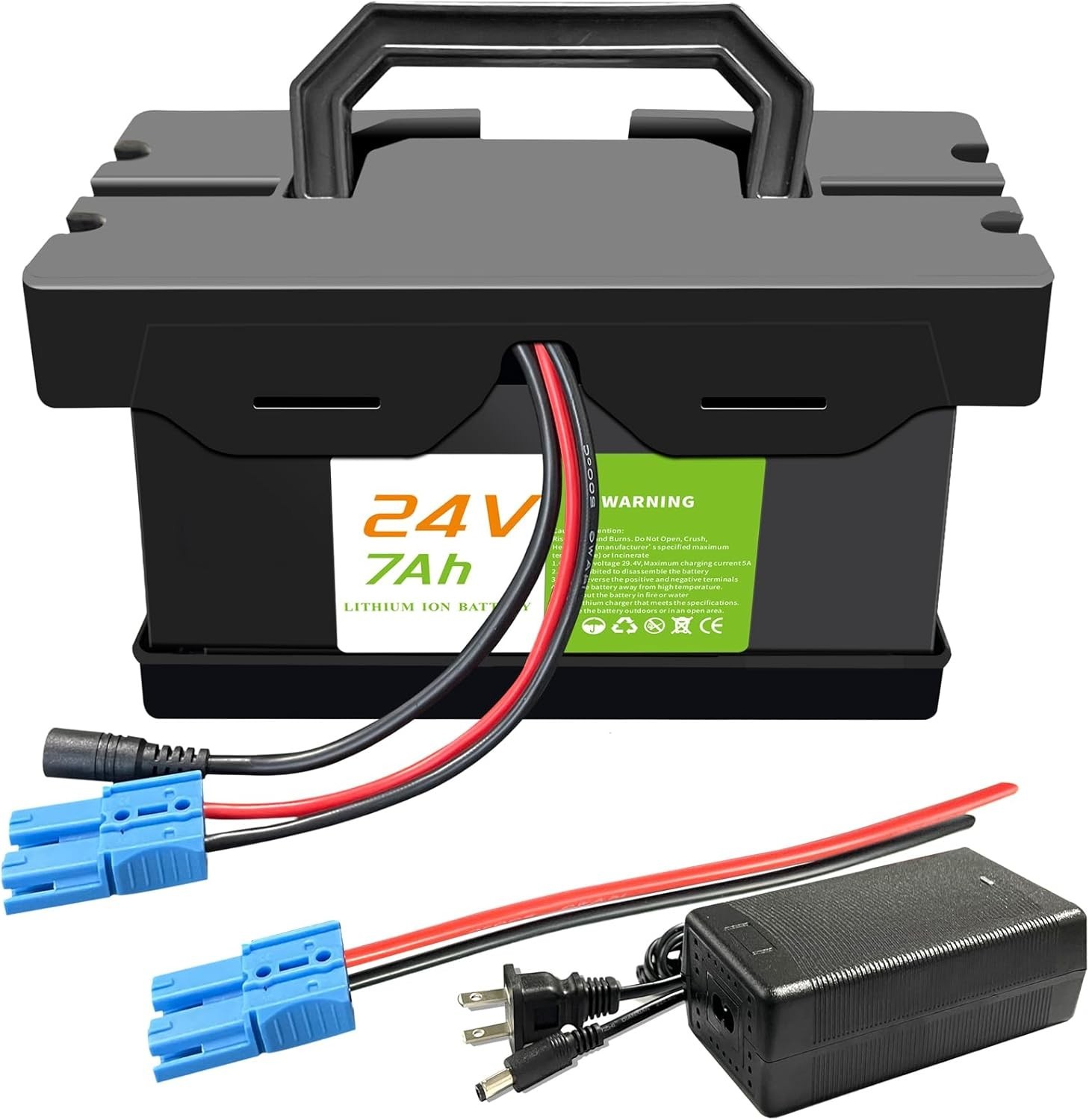 24V 7Ah/12Ah Lithium Battery for Ride-On Cars & Toys NEW
