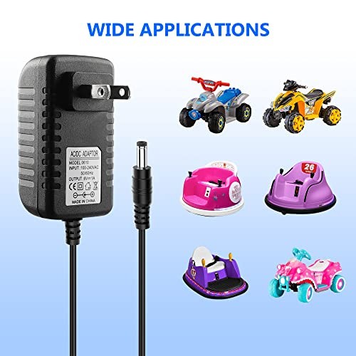6V Battery Charger for Ride On Car Toys, 6 Volt Universal Ride On Car Charger