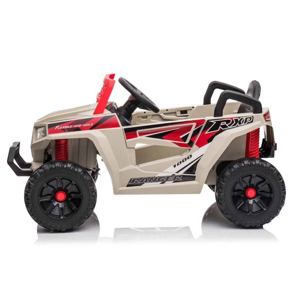 12V kids Ride On Mini UTV Electric Car Front LED Lights & Horn For Children