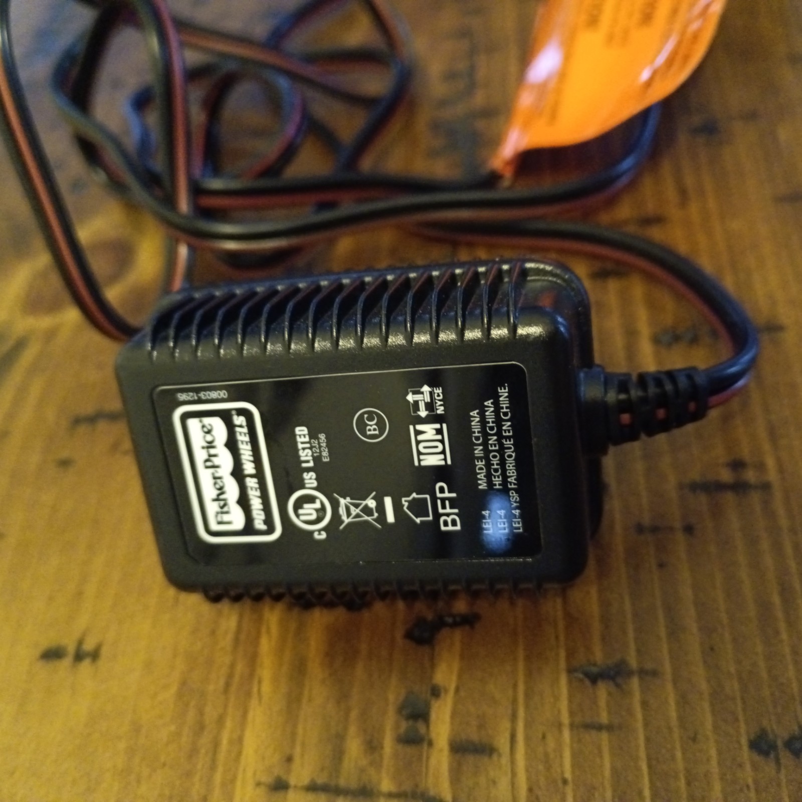 Fisher Price Power Wheels 12V Class 2 Battery Charger Wall Plug 00803-1295 ia