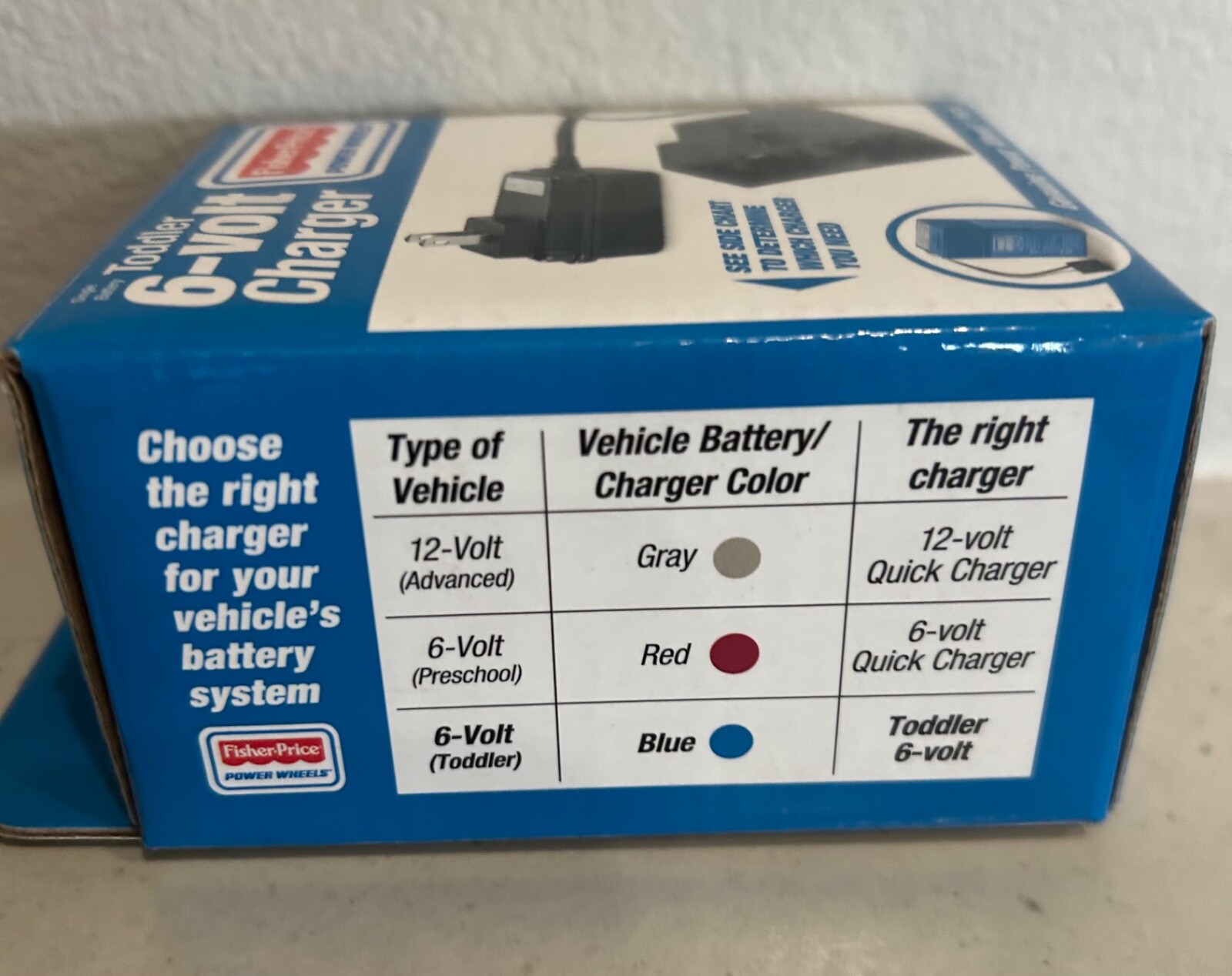 GENUINE FISHER PRICE POWER WHEELS TODDLER 6 VOLT CHARGER BRAND NEW FAST SHIPPING