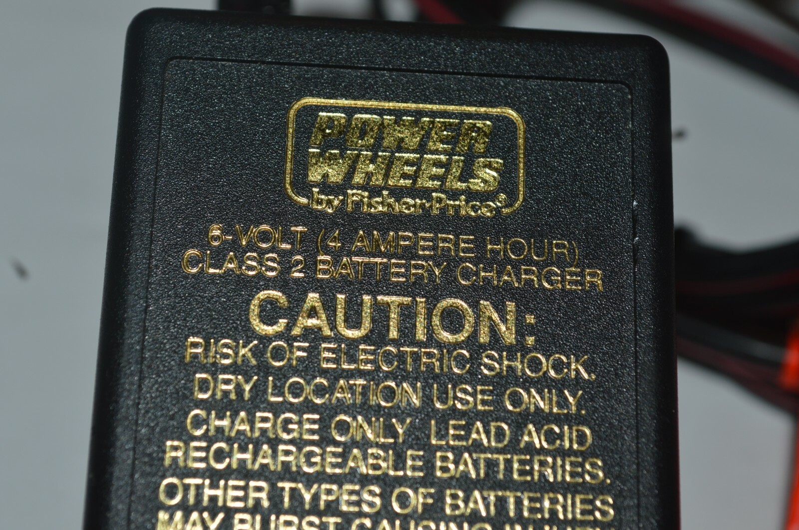 Fisher Price POWER WHEELS Model 040135 Battery Charger Part NO 00801-0976 Origin