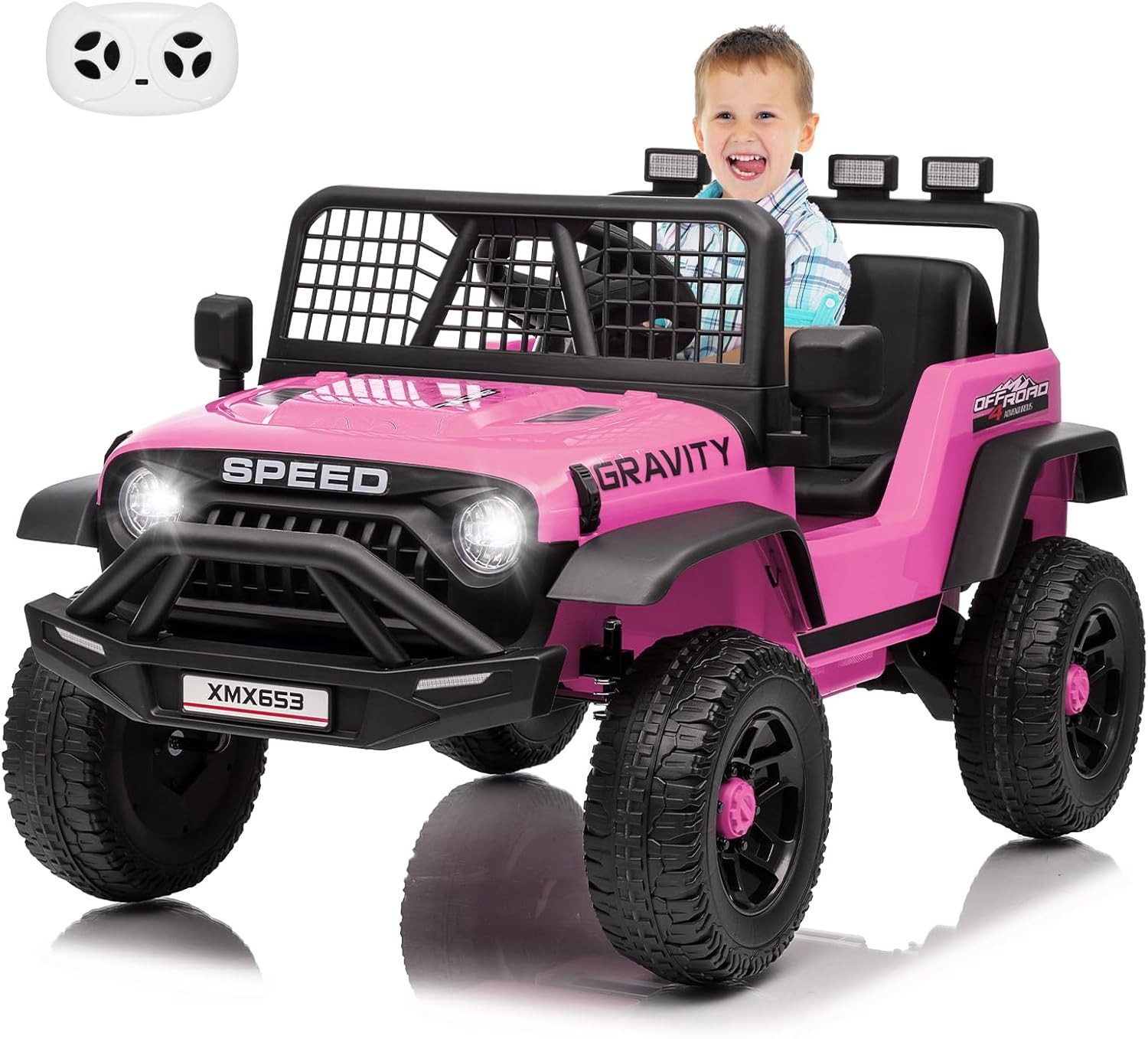 Garvee 12V Kids Ride On Truck Car,Kids Electric RC Vehicles for Boy Girl Gift